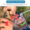 Roczential 2 Pcs Fish Hook Remover, Stainless Steel Fishing Hook