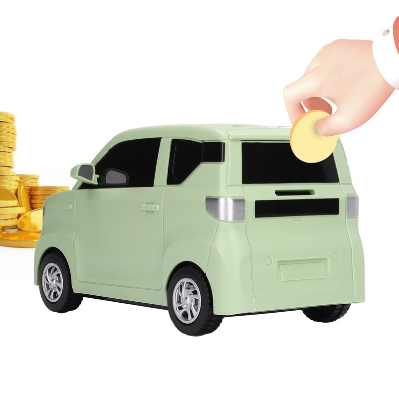 Electronic Car Money Bank Simulation Model Car Automatic Rolling Fingerprint