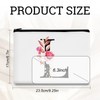 Funincrea Brief Blumen Reisen Make Up Tasche Segeltuch Make Up