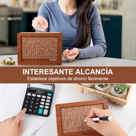 BYHANG Alcancía para Niños，Alcancia Digital Pesos Mexicanos，Caja Fuerte de Seguridad，Caja Dinero con Contador Ahorrar Dinero en Efectivo y Monedas，Niños y Niñas Regalo Cumpleaños