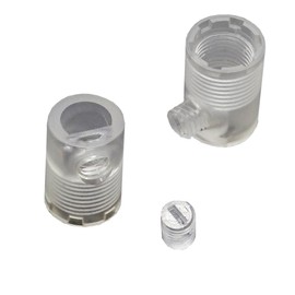 Strain Relief M10 x 1 Transparent Plastic Cable Strain Relief Pack of 2 Diameter 19 x 13 mm