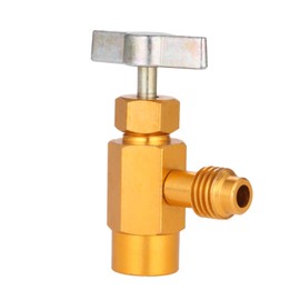 Aupoko R134A Dispenser Valve AC Refrigerant Bottle Opener, R134A Can Tap with 1/2’’ Acme Male and 1/2’’ Female Thread, Fits for Automotive Air Conditioning Charging