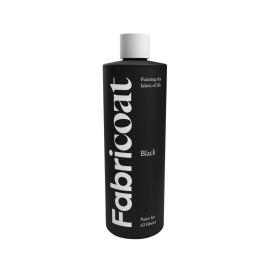 Fabricoat - Fabric Paint for Furniture - 8.5oz / 250ml Black- Restore or Chan...