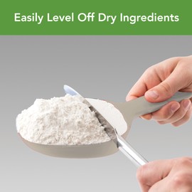 Tovolo Scoop & Sift Flour Sifter for Baking Dusting 1 Cup Fine 20 Mesh Sieve Flour Duster, Easy Scoop Dishwasher Safe Baking Powdered Sugar Flour Sifting Tool for Aerating Coating Dusting, Oatmeal