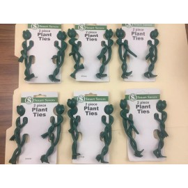 Smart Savers Plant Frog Ties Clip Strip 6 CARDS OF 2 FOR A TOTAL OF 12
