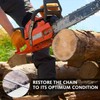 3 Pieces Chainsaw Chain Sharpening File,Professional Round Chainsaw Sharpener for