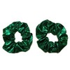 Shiny Metallic Scrunchie Set, Set of 2 Sparkly Lame Scrunchies
