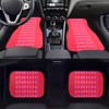 Universal JDM Bride Red Racing Fabric Floor Mats Interior Carpets