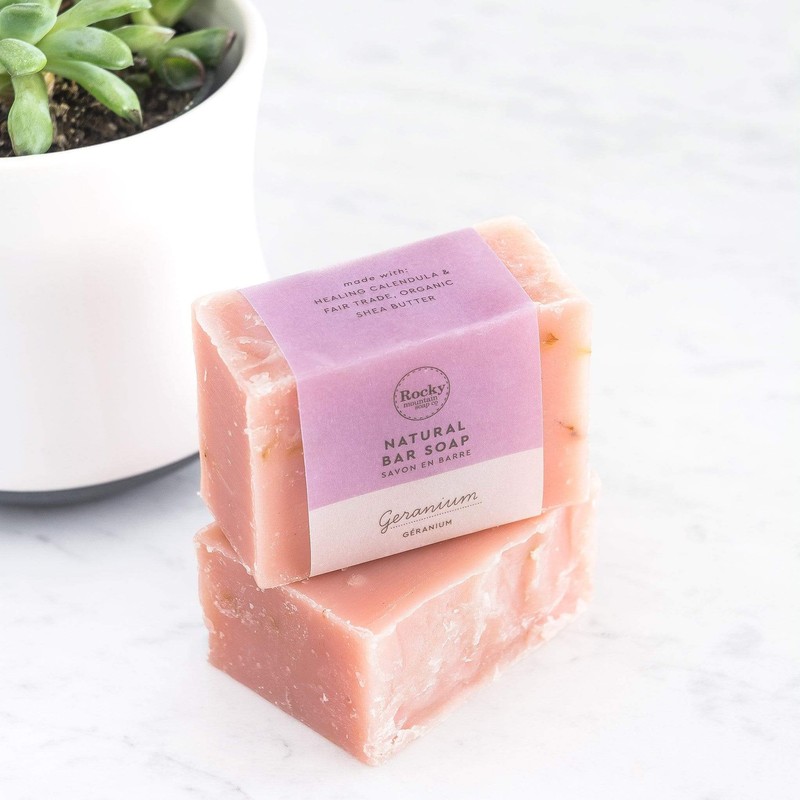 Rocky Mountain Soap Company Geranium Soap, 100g