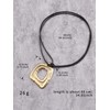 Jeniiahua Vintage Pendant Necklace Women Black Gold Gothic Boho Necklace