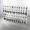 Ikee Design Premium Acrylic 24 Souvenir Spoon Display Case, Wall