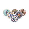 KPAVIR Set of 6 Handmade Ceramic Knobs | Ceramic Cabinet