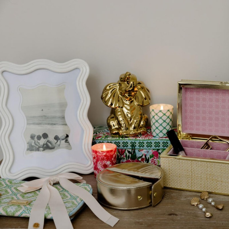 Lilly Pulitzer Picture Frame for 4x6 Photos, Small Decorative Photo