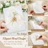 Dadoudou 50 Set Wedding Invitation Kit, Pre-Folded Vellum Jackets for