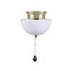 Aspen Creative 28004-15-2, Clip-on Dome Shade in White Finish with