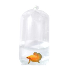 AlfaEx Fishery Bags, 3" x 2" x 12" Leak Proof, Flat Bottom, Clear Plastic Fish Bags for Betta & Small Fish Watertight Transport, 200 Gauge. (Pack of 20)