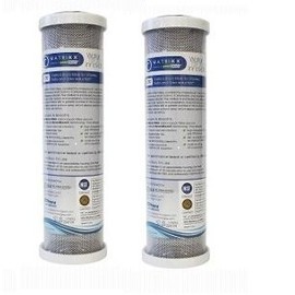 KX Matrikx 32-250-10-GREEN Chlorine Taste and Odor Filter Cartridge, 10-Inch (2 PACK)