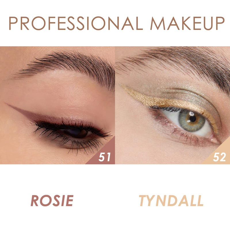 FOCALLURE 2 Pcs Cream Eyeshadow Stick,Brightener Eyeshadow Pencil Crayon,Highlighter Eye