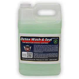 Detail King Detox Car Wash and Car Sealant Foam Soap for Ceramic Coatings - Hydrophobic - Silica Based Technology - Gallon