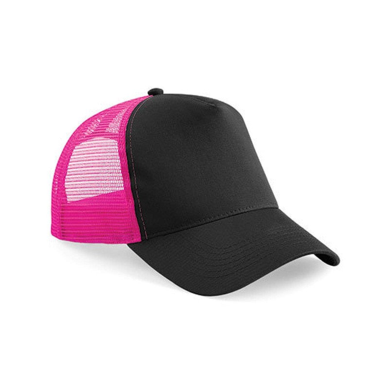Beechfield B640 Snapback Trucker - Black/White