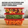 Pyrex Simply Store Glass Food Storage Container, Snug Fit Non-Toxic