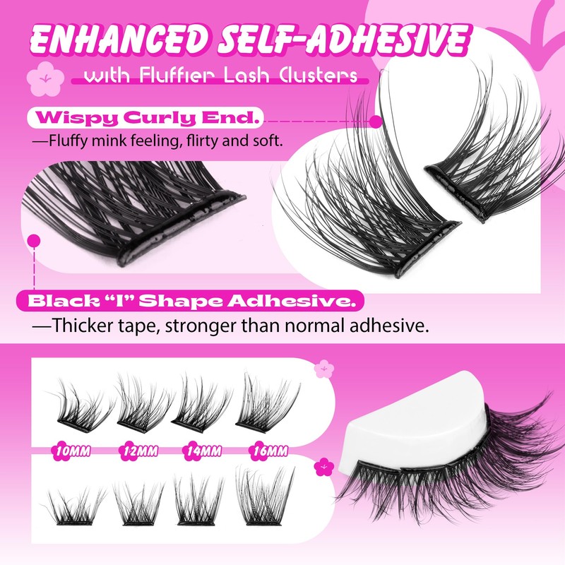Lash Clusters Wispy Cluster Eyelash Extensions Natural Individual Lashes