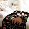 Sloth Blanket Ultra Soft Cozy Flannel Sloth Throw Blanket for
