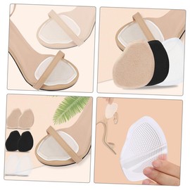 WOONEKY 3 Pairs High Heel Inserts Transparent Forefoot Cushion Pads for Women Comfortable Shoe Inserts Reduce Friction Discomfort Breathable Lightweight Design