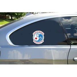 U.S. Custom Stickers Cisco Beach Nantucket Surf Sticker 7 Inch