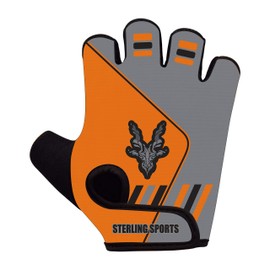 Weight Lifting Gloves Gym Workout Training Fitness Bodybuilding Exercise Cycling/Biking/Bike,Track Cycling, Road Cycling Mountain Bike BMX Motorcycle Driving Jogging Hiking (Orange Grey, Medium)