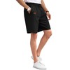 Hmiya Men's Summer Chino Shorts, Cotton, Elastic Waist with Pockets,