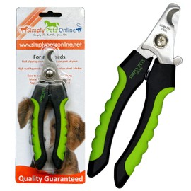 Dog Nail Clippers with Safety Guard - Superior Sharpness - Designed By Vets - Suitable for Thick Nails - Best for Medium and Large Dogs - Professional Stainless Steel Dog Claw Clippers