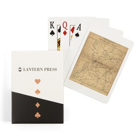 Lantern Press Siege of Vicksburg, Civil War Panoramic Map (52 Playing Cards, Poker Size Card Deck with Jokers)