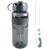 Sports Water Bottle, 2000 ml, Large Water Cup with Straw,