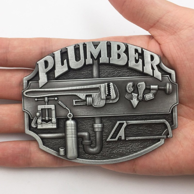LAXPICOL American Western Cowboy Plumber Tool Belt Buckle For Men