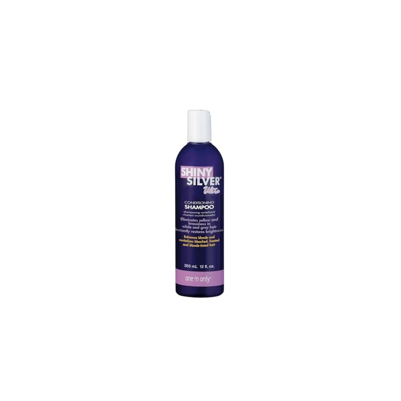 Shiny Silver Shampoo, especializado para cabellos rubios, amarillos, y platinados