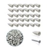 LANODO Strong Board Anchor Screws for Gypsum Board Walls with