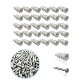 LANODO Strong Board Anchor Screws for Gypsum Board Walls with Screws (Pack of 30) (25mm)