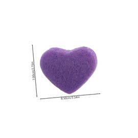 VICASKY 6pcs Heart Shape Facial Sponges Exfoliating Cleaning Sponge for Deep Cleansing Unclogs Pores Face Washing Tool for Radiant Skin