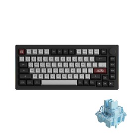 Akko Dracula Castle Mechanical Keyboard 5075B Plus 75% RGB Hot-swappable with Knob, Multi-Modes Gaming Keyboard with PBT Double Shot ASA Profile Keycaps Creamy Blue Pre Lubed Switch