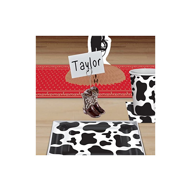 Cow Print And Design Beverage Napkins