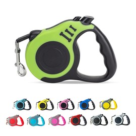 LIEVUIKEN Retractable Dog Leash Automatic Telescopic Tractor Dog Tape, Pet Tape 10/16 FT Durable and Convenient, with Non-Slip Handle, Suitable for Small and Medium-Sized Dogs Green