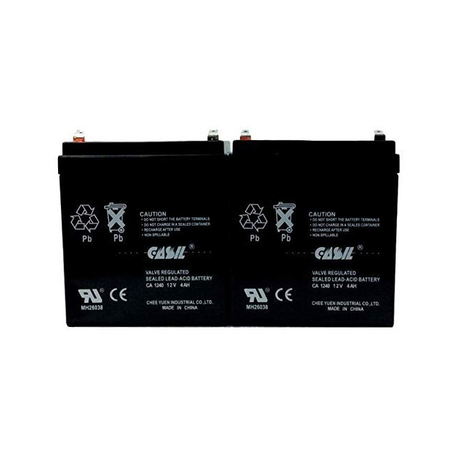 FPC-5189 Pack of 2 Casil Genuine CA1240 12V 4Ah SLA Alarm Battery