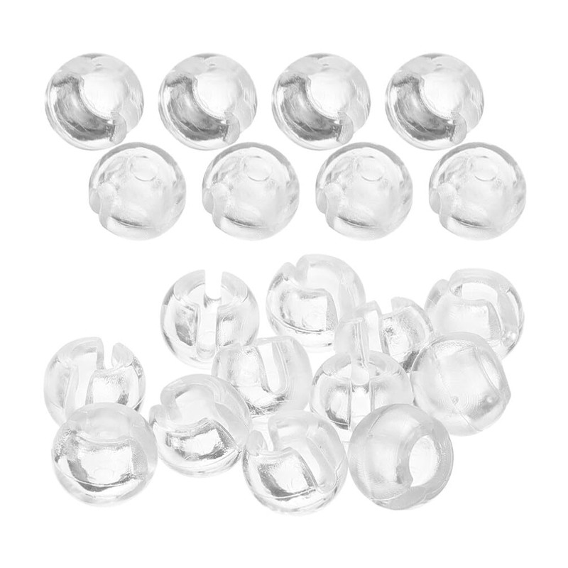 IMIKEYA Beaded Chain Stops 25pcs Clear Blind Shade Bead Chain