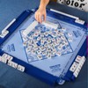 LaRandom 4 Pcs 18.7 Inch Dark Blue Acrylic Mahjong Tile
