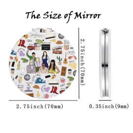 Lywjyb Birdgot Comedy TV Show Inspired Mirror TV Series Fans Gift (Place Mirr)