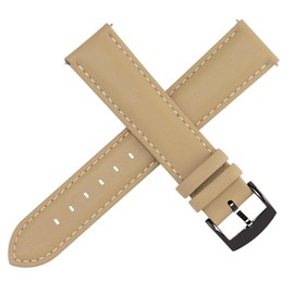 [OTTOODY] Genuine Leather Watch Band, Watch Strap 22mm, 21mm, 20mm, 18mm, 16mm, Quick Release Strap, For Men and Women, Elegant & Soft Calf Leather Watch Replacement Band, No Tools Required for