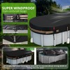 QH.HOME 15x27 Ft Oval Pool Cover for Steel Wall Oval