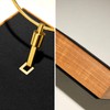Oirlv Wood & Silver Metal Pocket Watch Display Stand, Luxury