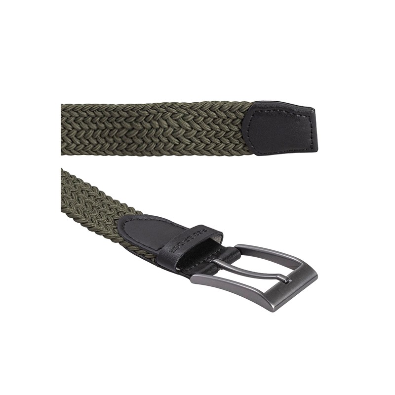 Redbridge Braided Belt Elastic Flexible Adjustable Unisex Stretch Belt, khaki